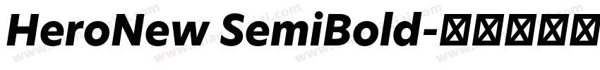 HeroNew SemiBold字体转换